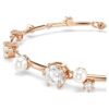 Constella-armbånd med krystalperler, runde slibninger, hvidt, rosaguldbelagt Constella-armbånd med krystalperler, runde slibninger, hvidt, rosaguldbelagt