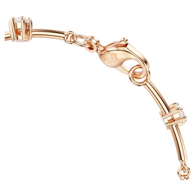 Constella-armbånd med krystalperler, runde slibninger, hvidt, rosaguldbelagt Constella-armbånd med krystalperler, runde slibninger, hvidt, rosaguldbelagt