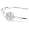 Constella armring, rundslibning, dansende sten, hvid, rhodineret Constella armring, rundslibning, dansende sten, hvid, rhodineret