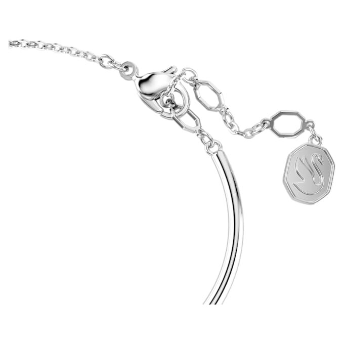 Constella armring, rundslibning, dansende sten, hvid, rhodineret Constella armring, rundslibning, dansende sten, hvid, rhodineret