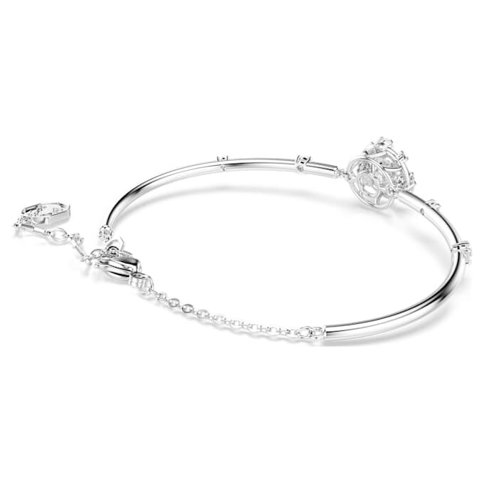 Constella armring, rundslibning, dansende sten, hvid, rhodineret Constella armring, rundslibning, dansende sten, hvid, rhodineret