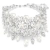 Constella Choker Krystalperle, rundslibning, hvid, rhodineret Constella Choker Krystalperle, rundslibning, hvid, rhodineret