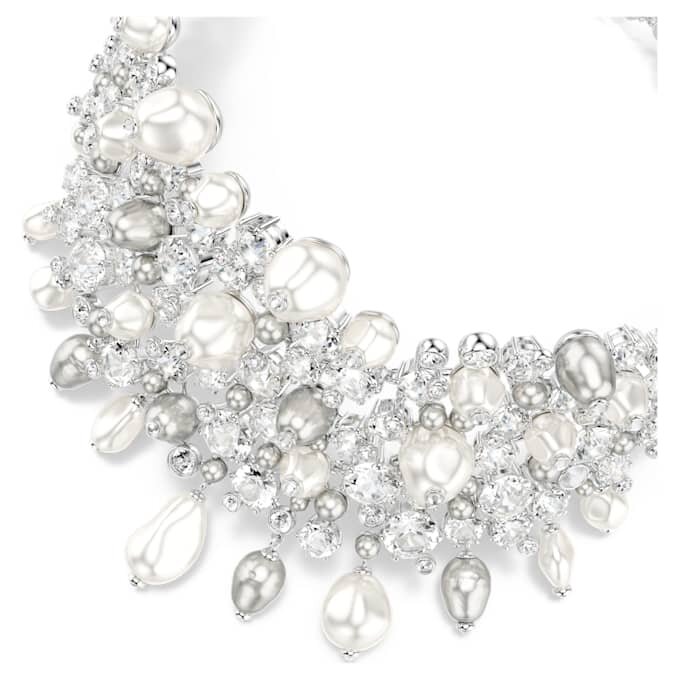 Constella Choker Krystalperle, rundslibning, hvid, rhodineret Constella Choker Krystalperle, rundslibning, hvid, rhodineret
