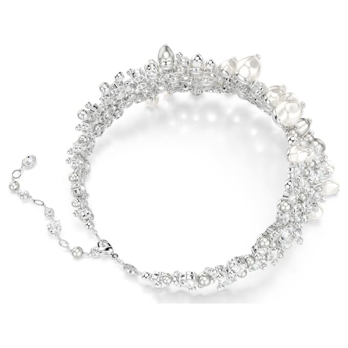 Constella Choker Krystalperle, rundslibning, hvid, rhodineret Constella Choker Krystalperle, rundslibning, hvid, rhodineret