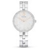 Cosmopolitan-ure, fremstillet i Schweiz, metalarmbånd, sølvfarvet, rustfrit stål Cosmopolitan-ure, fremstillet i Schweiz, metalarmbånd, sølvfarvet, rustfrit stål