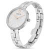 Cosmopolitan-ure, fremstillet i Schweiz, metalarmbånd, sølvfarvet, rustfrit stål Cosmopolitan-ure, fremstillet i Schweiz, metalarmbånd, sølvfarvet, rustfrit stål
