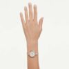 Crystalline armbåndsur, fremstillet i Schweiz, metalarmbånd, beige, rosaguld-farvet finish Crystalline armbåndsur, fremstillet i Schweiz, metalarmbånd, beige, rosaguld-farvet finish