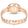 Crystalline armbåndsur, fremstillet i Schweiz, metalarmbånd, beige, rosaguld-farvet finish Crystalline armbåndsur, fremstillet i Schweiz, metalarmbånd, beige, rosaguld-farvet finish