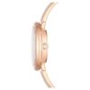 Crystalline armbåndsur, fremstillet i Schweiz, metalarmbånd, beige, rosaguld-farvet finish Crystalline armbåndsur, fremstillet i Schweiz, metalarmbånd, beige, rosaguld-farvet finish
