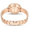 Crystalline armbåndsur, fremstillet i Schweiz, metalarmbånd, hvid, rosaguld-farvet finish Crystalline armbåndsur, fremstillet i Schweiz, metalarmbånd, hvid, rosaguld-farvet finish