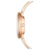 Crystalline armbåndsur, fremstillet i Schweiz, metalarmbånd, hvid, rosaguld-farvet finish Crystalline armbåndsur, fremstillet i Schweiz, metalarmbånd, hvid, rosaguld-farvet finish