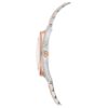 Crystalline Aura-ur, fremstillet i Schweiz, metalarmbånd, rosaguldfarvet, blandet metalfinish