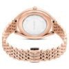 Crystalline Aura-ur, fremstillet i Schweiz, metalarmbånd, rosaguldfarvet, rosaguldfarvet finish