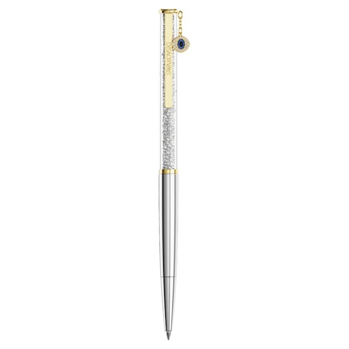 Crystalline ballpoint pen with Evil Eye, gold-colored, mixed metal finish Crystalline ballpoint pen with Evil Eye, gold-colored, mixed metal finish