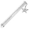 Crystalline kuglepen, hvid, hvidlakeret, forkromet