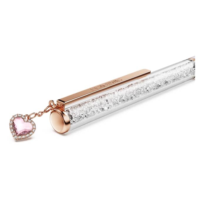 Crystalline kuglepen med hjerte, lyserød, lyserødlakeret, rosaguldbelagt Crystalline kuglepen med hjerte, lyserød, lyserødlakeret, rosaguldbelagt