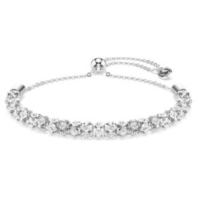 Dextera-armbånd med rundslibning, hvidt, rustfrit stål Dextera-armbånd med rundslibning, hvidt, rustfrit stål
