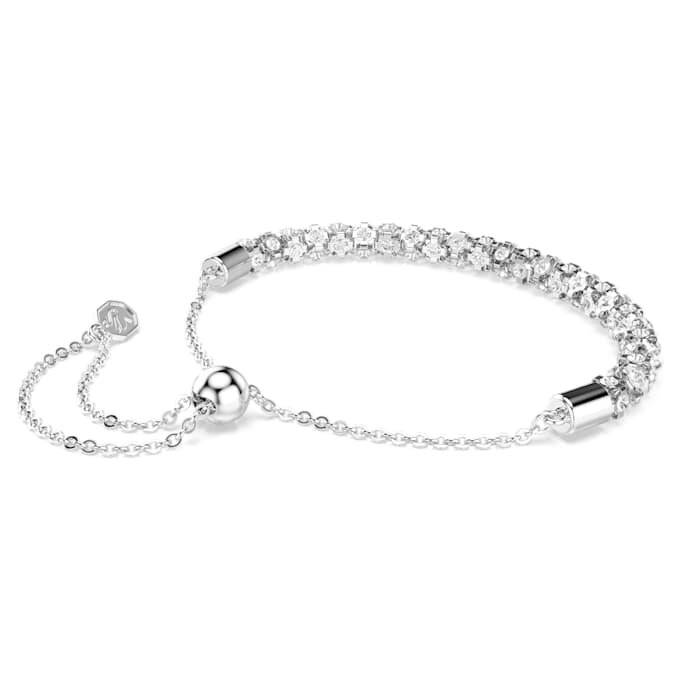 Dextera-armbånd med rundslibning, hvidt, rustfrit stål Dextera-armbånd med rundslibning, hvidt, rustfrit stål