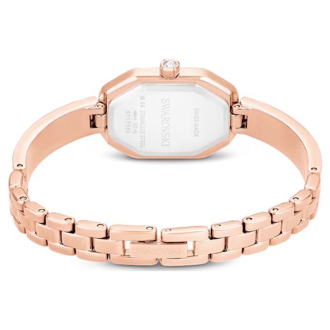 Dextera armbåndsur, fremstillet i Schweiz, metalarmbånd, lyserød, rosaguldbelagt Dextera armbåndsur, fremstillet i Schweiz, metalarmbånd, lyserød, rosaguldbelagt