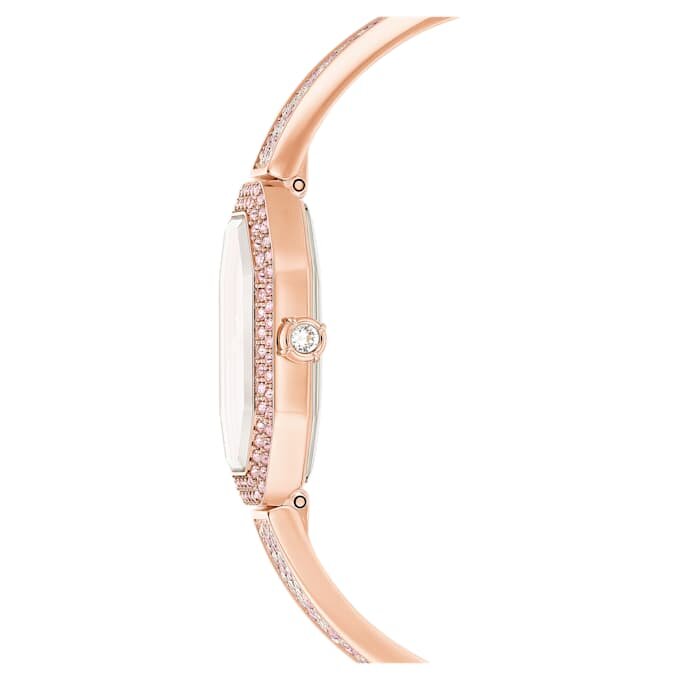 Dextera armbåndsur, fremstillet i Schweiz, metalarmbånd, lyserød, rosaguldbelagt Dextera armbåndsur, fremstillet i Schweiz, metalarmbånd, lyserød, rosaguldbelagt