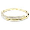 Dextera armring med magnetlås, hvid, guldbelagt Dextera armring med magnetlås, hvid, guldbelagt