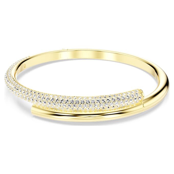 Dextera armring med magnetlås, hvid, guldbelagt Dextera armring med magnetlås, hvid, guldbelagt