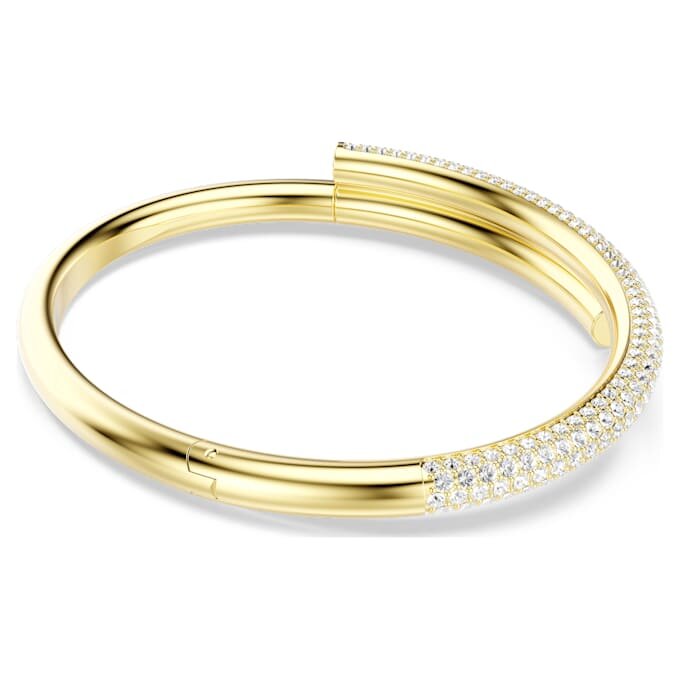 Dextera armring med magnetlås, hvid, guldbelagt Dextera armring med magnetlås, hvid, guldbelagt