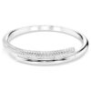 Dextera armring med magnetlås, hvid, rhodineret Dextera armring med magnetlås, hvid, rhodineret