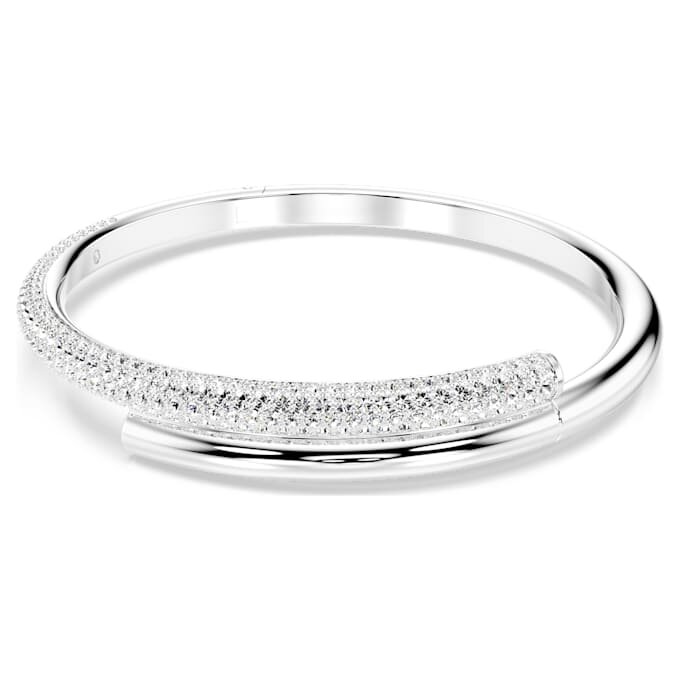 Dextera armring med magnetlås, hvid, rhodineret Dextera armring med magnetlås, hvid, rhodineret