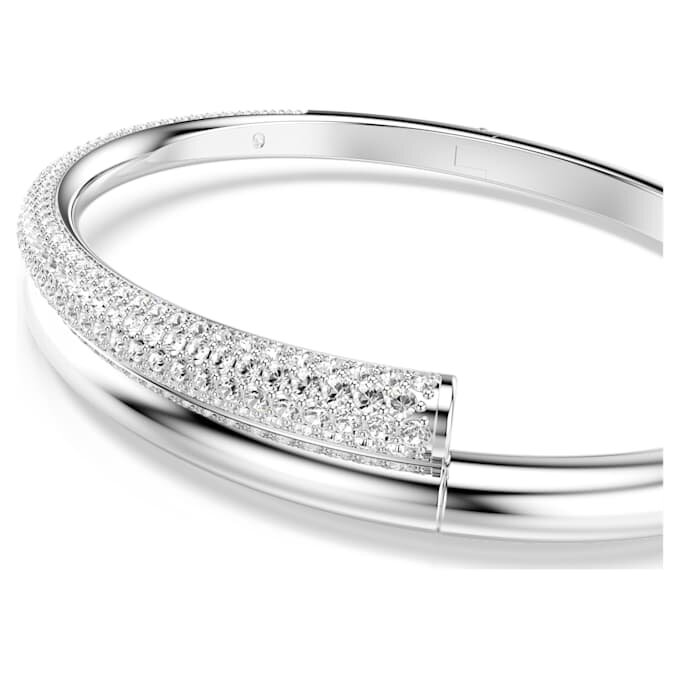 Dextera armring med magnetlås, hvid, rhodineret Dextera armring med magnetlås, hvid, rhodineret