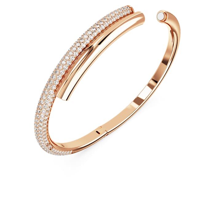 Dextera armring med magnetlås, hvid, rosaguldbelagt Dextera armring med magnetlås, hvid, rosaguldbelagt