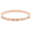 Dextera armring med pavé, hvid, rosaguldbelagt Dextera armring med pavé, hvid, rosaguldbelagt