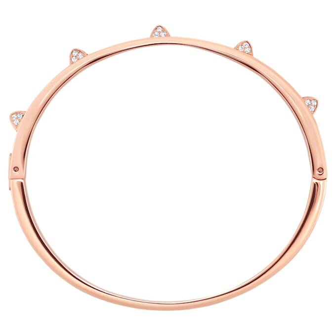 Dextera armring med pavé, hvid, rosaguldbelagt Dextera armring med pavé, hvid, rosaguldbelagt