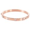 Dextera armring med pavé, hvid, rosaguldbelagt Dextera armring med pavé, hvid, rosaguldbelagt