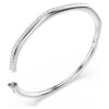 Dextera armring, ottekantet form, rundslibede krystaller, hvid, rhodineret Dextera armring, ottekantet form, rundslibede krystaller, hvid, rhodineret