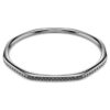 Dextera armring, ottekantet, rundslibet, hvid, rutheniumbelagt Dextera armring, ottekantet, rundslibet, hvid, rutheniumbelagt
