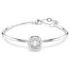 Dextera armring, rundslibet, hvid, rhodiumbelagt Dextera armring, rundslibet, hvid, rhodiumbelagt