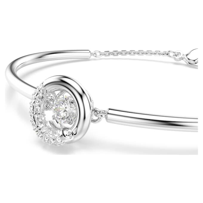 Dextera armring, rundslibet, hvid, rhodiumbelagt Dextera armring, rundslibet, hvid, rhodiumbelagt