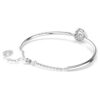 Dextera armring, rundslibet, hvid, rhodiumbelagt Dextera armring, rundslibet, hvid, rhodiumbelagt
