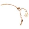 Dextera armring, rundslibet, hvid, rosaguldbelagt Dextera armring, rundslibet, hvid, rosaguldbelagt