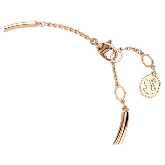 Dextera armring, rundslibet, hvid, rosaguldbelagt Dextera armring, rundslibet, hvid, rosaguldbelagt