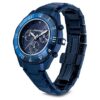 Dextera Chrono-ur 39 mm, Swiss Made, metalarmbånd, blå, blå finish Dextera Chrono-ur 39 mm, Swiss Made, metalarmbånd, blå, blå finish