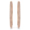 Dextera hoopøreringe med pavé, store, hvide, rosaguldbelagte Dextera hoopøreringe med pavé, store, hvide, rosaguldbelagte