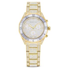 Dextera Lux-ure, fremstillet i Schweiz, metalarmbånd, guldfarvet, guldfarvet finish