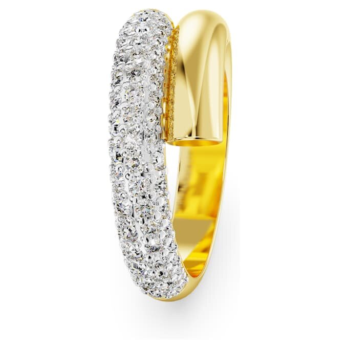 Dextera-ring, hvid, forgyldt Dextera-ring, hvid, forgyldt