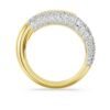 Dextera-ring, hvid, forgyldt Dextera-ring, hvid, forgyldt