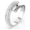 Dextera-ring, hvid, rhodineret Dextera-ring, hvid, rhodineret