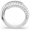Dextera-ring, hvid, rhodineret Dextera-ring, hvid, rhodineret