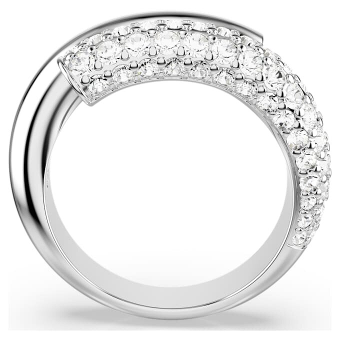 Dextera-ring, hvid, rhodineret Dextera-ring, hvid, rhodineret