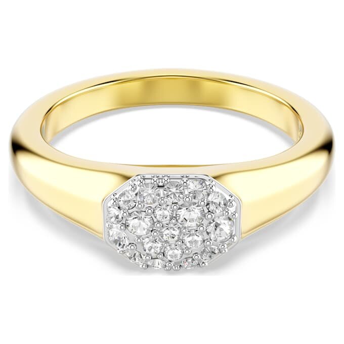 Dextera-ring med blandede slibninger, hvid, forgyldt Dextera-ring med blandede slibninger, hvid, forgyldt